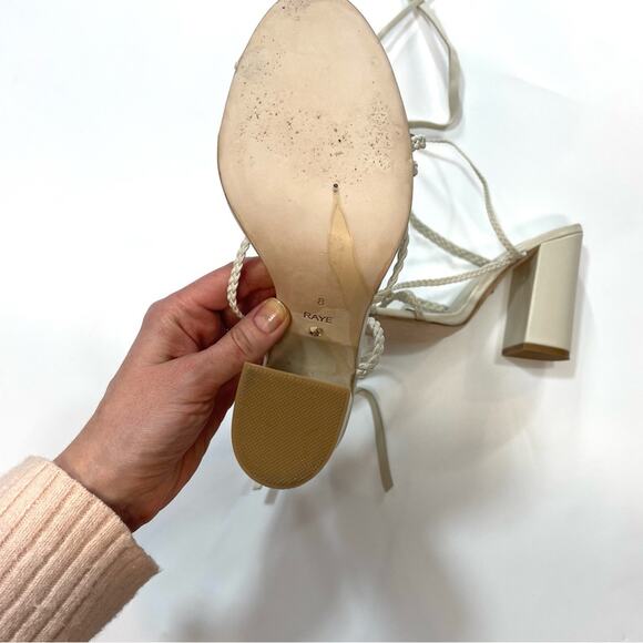 Raye Melissa Heel in Bone summer sandals size 8 - Picture 5 of 12